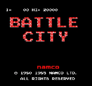 Vs. Battle City screen shot title